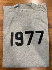 Fear of God Essentials 1977 MEN'S Sweatshirt Streetwear Gray Medium USED