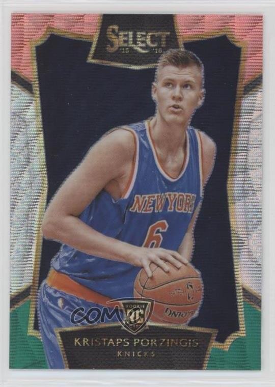 2015-16 Panini Select Concourse Tri-Color Prizm Kristaps Porzingis #17 5w5