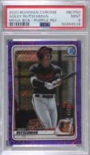 2020 Bowman Mega Box Purple Mojo Refractor /250 Adley Rutschman PSA 9 MINT 2w7