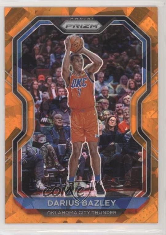 2020-21 Panini Prizm Orange Ice Prizm Darius Bazley #164 ut4