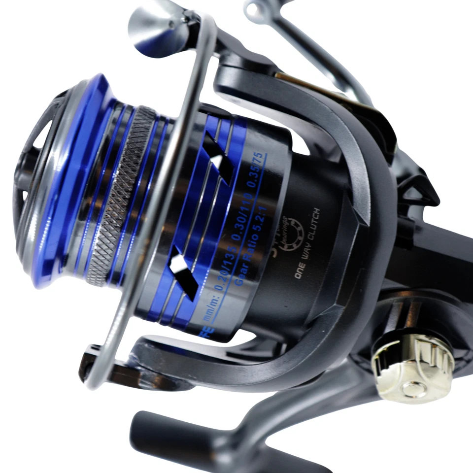 Fishing Ferrari Spinnrolle FLARE 5+1 Kugellager Frontbremsrolle Angelrolle Gr.30 - Bild 2 von 3