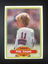 1980 Topps #225 Phil Simms RC Giants - EX