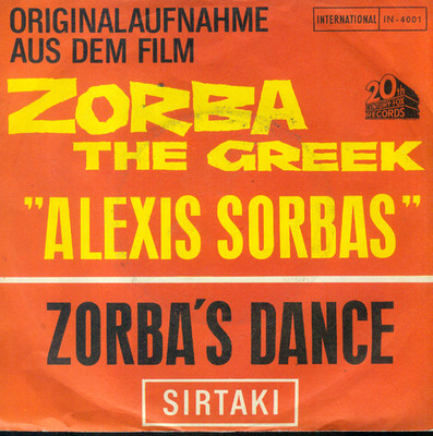 7'' Mikis Theodorakis/ Zorba´s Dance (Alexis Sorbas) D