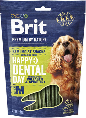 Brit Premium by Nature Dog Dental Sticks, Kausnacks Für Mittelgroße Hunde, Zahnp