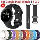 Silicone Strap for Google Pixel Watch 1 2 3 4 41/45mm Replacement Band