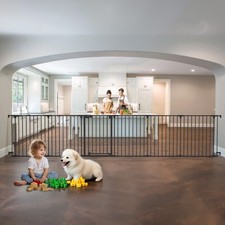150" Extra Wide Baby Gate, Play Yard Safety Gate, Dog Gates with Auto-Close D...