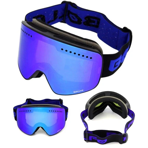 Ski Goggles OTG Winter Snow Snowboard Anti Fog UV400 Protection Comfy Unisex - Picture 9 of 48