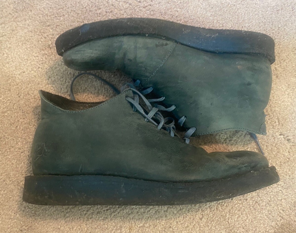 John Fluevog Dark Teal Leather Lace-Up Lug Boots Women main image 4