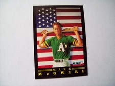 MARK McGWIRE 1991 FLEER ALL AMERICAN INSERT  4 of 12  OAKLAND A's MLB BASEBALL