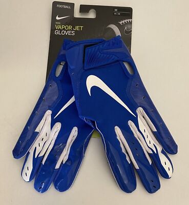 NIKE VAPOR JET SKILL GLOVES ADULT XXL BLUE/WHITE/SUPER STICKY-NWT