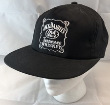 Vtg Jack Daniels Snapback Hat Tennessee Whiskey Cap Old No. 7 Alcohol Promo 80s