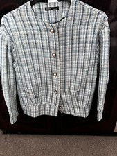 Ladies Womens Hooded Check Baggy Long Sleeve Shacket Top Shirt Blouse Jacket 