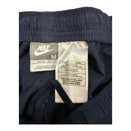 Nike Youth Wide-Leg Track Pants Elastic Waist Relaxed Fit Navy Blue M (8-10) - Picture 4 of 6