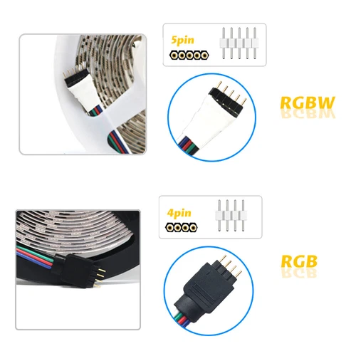 5m LED Stripe 12V Dimmbar RGB RGBW warm kaltweiβ Streifen 5050SMD Lichtleiste - Bild 3 von 20