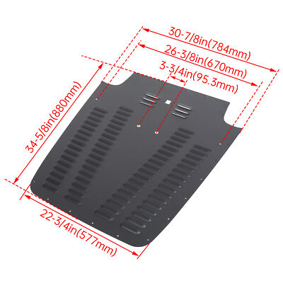 Aluminum Vented Hood Louver Black Powdercoat for 03-06 Jeep 