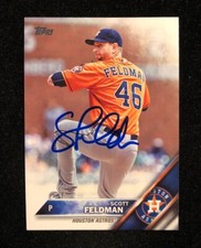 SCOTT FELDMAN 2016 TOPPS AUTOGRAPHED SIGNED AUTO BASEBALL CARD 282 ASTROS