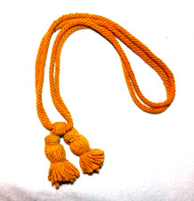 Original Civil War Cavalry Yellow Hat Cord