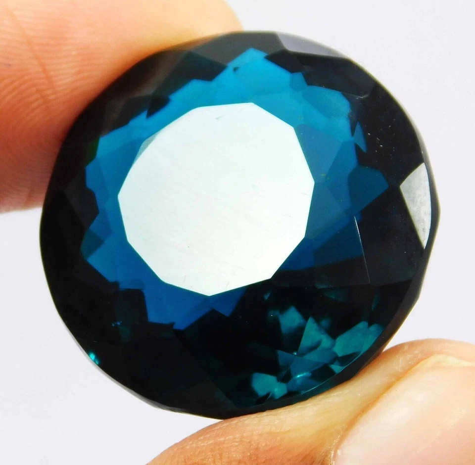 70.65 Ct. Large Blue Tanzanite Round Faceted Cut Loose Gemstone Gift for Women - Image 2 of 4
