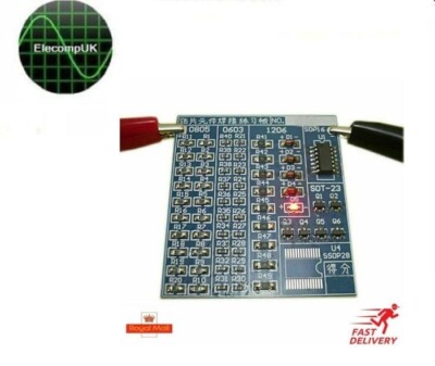 SMT SMD Komponente Schweißen Schweißen Praxis Blau Leiterplatte Löten Zum Selbermachen Kit 5 V