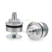 Preload Fork Caps Pair For Honda XL1000 Varadero 43mm Hexagonal Adjust Bolts