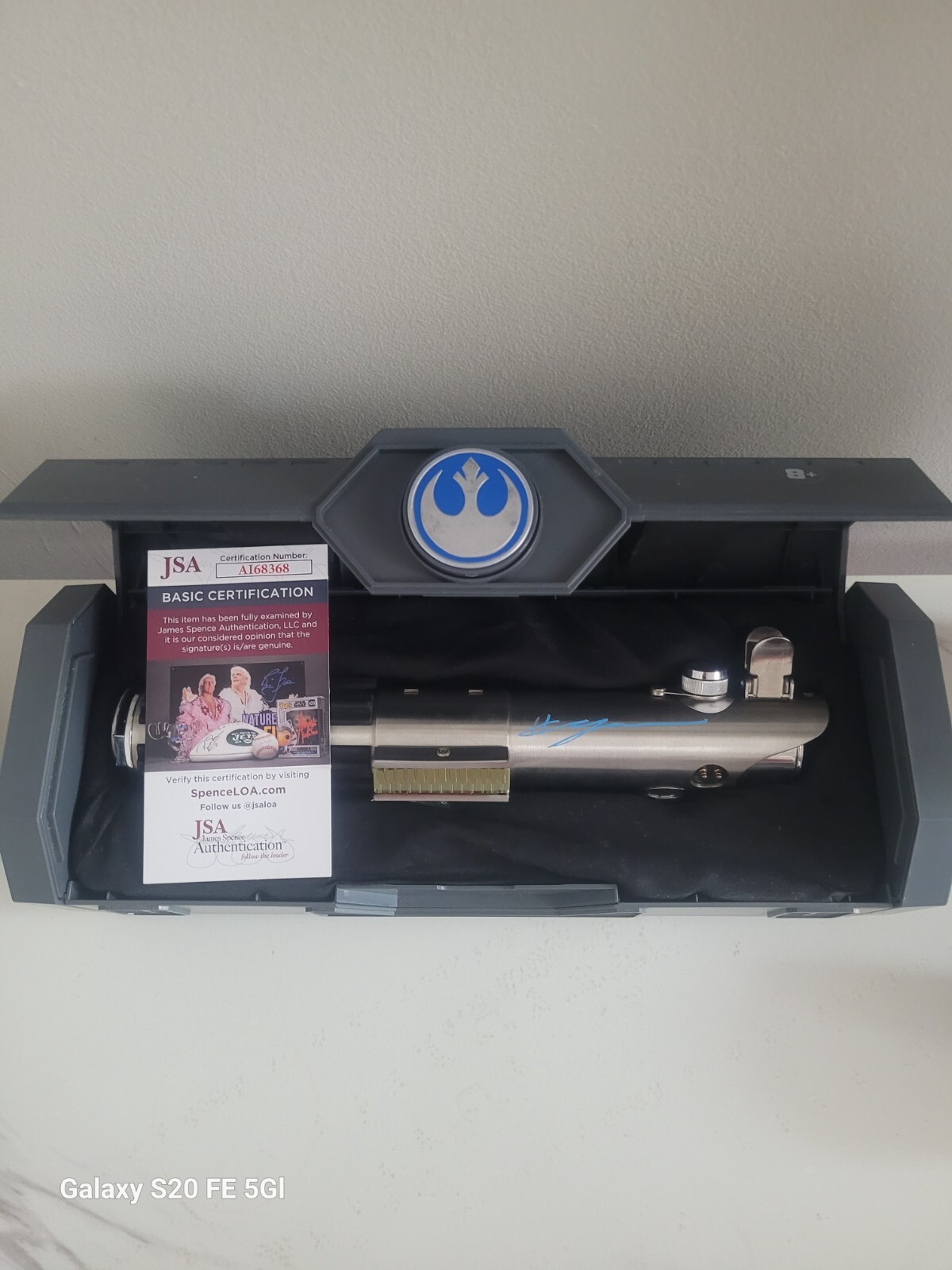 Hayden Christensen Signed Star Wars Legacy Lightsaber Jsa 