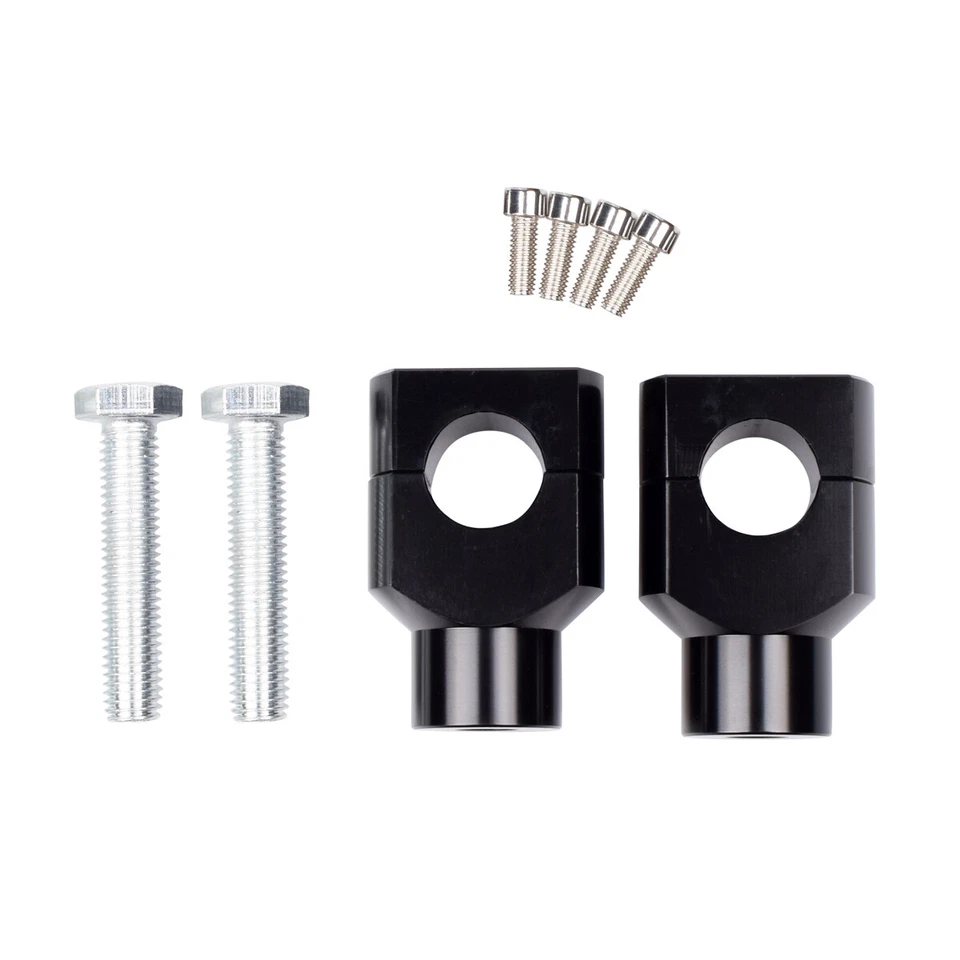 1" 25mm Handlebar Risers Mount Bracket Clamp For Harley Dyna Sportster Honda CNC - Image 4 of 4