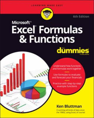 Excel Formulas and Functions for Dummies Paperback Ken Bluttman