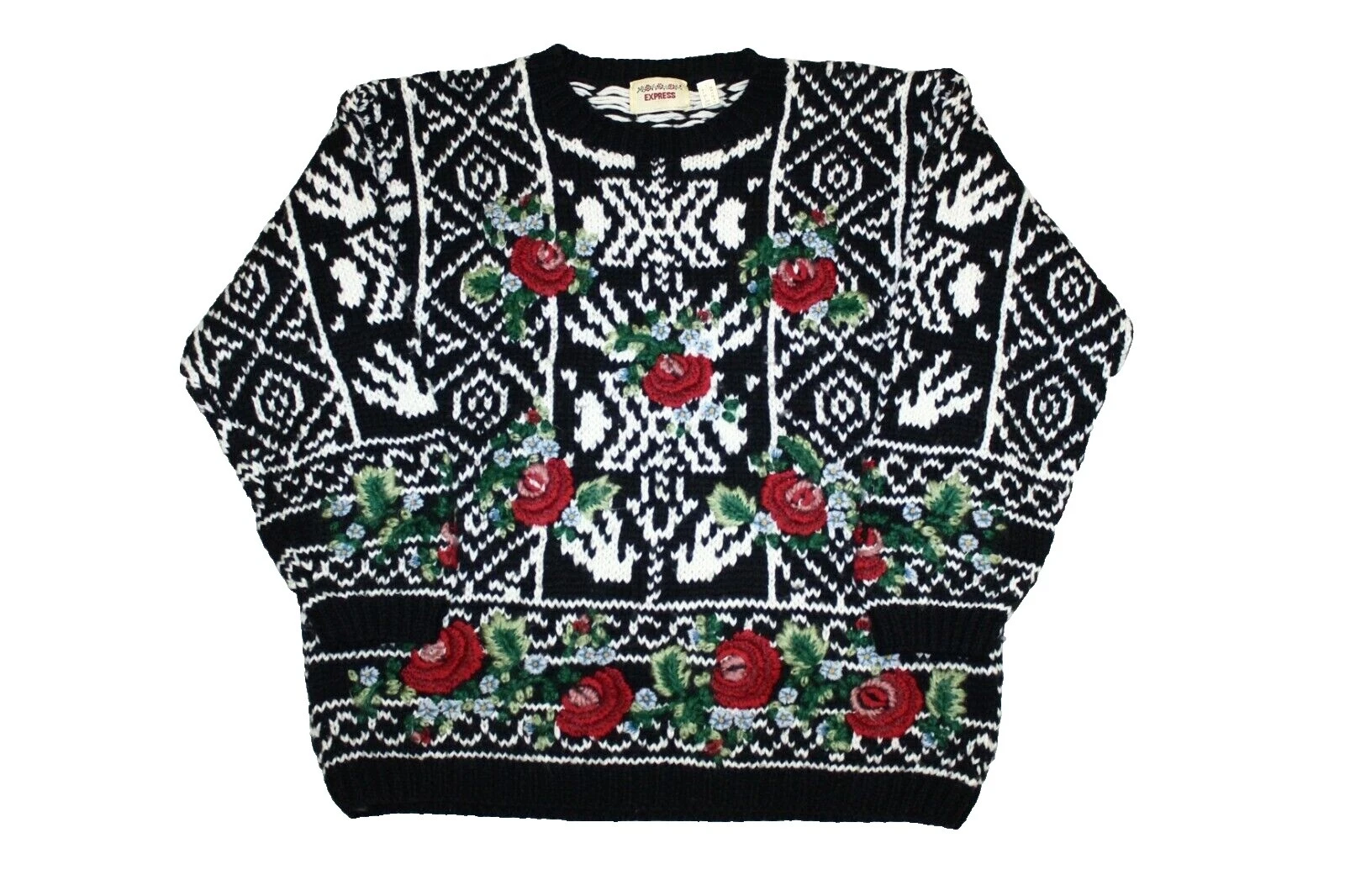 Suéteres Negro cuello redondo Express para hombres