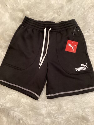 puma sweat stitch shorts 7'' black 680049-01 $35