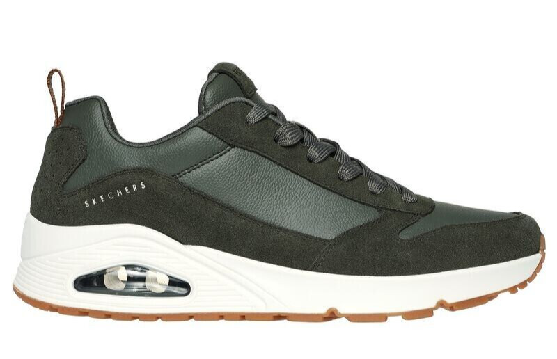 SKECHERS STREET LOS ANGELES UNO STACRE 52468 scarpe uomo sportive sneakers pelle foto 3