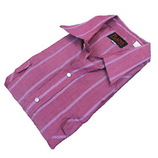 Plains Western Wear Shirt Mens XL Striped Pearl Snap Dual Flat Pocket Yolk
