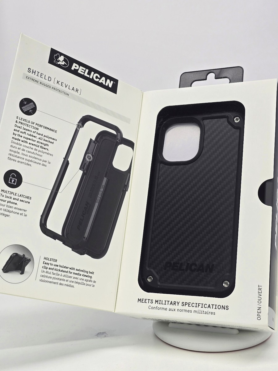 Pelican Shield Case With Clip for iPhone 12 mini (5.4") - Black Made w/ Kevlar | eBay Pelican Shield Case With Clip for iPhone 12 mini (5.4") - Black Made w/ Kevlar | eBay