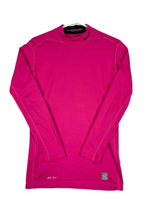 Nike Pro Combat Dri-Fit Pink Mock 