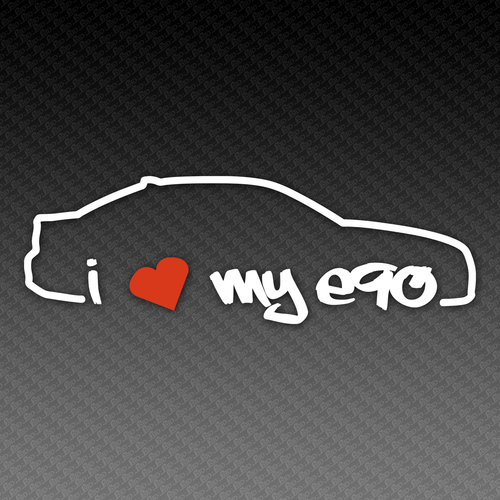 Audi I Love My TT 8N Sticker Set 20cm X 8cm Silhouette Coupe Tuning EDM