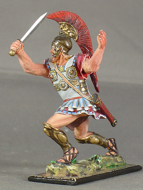 Greek Hoplite 54mm model figure Early Corinthian helmet Rams head