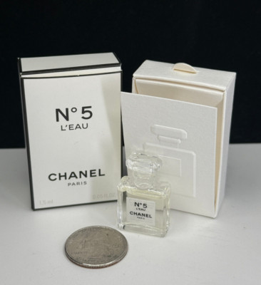 NEW Nº5 L'eau Chanel Miniature Eau De Toilette 0.05 oz *Damaged Box