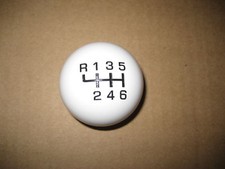 6 Speed Shifter Knob Ball White For 2015-2023 Ford Mustang Shelby Gt350 Mach 1