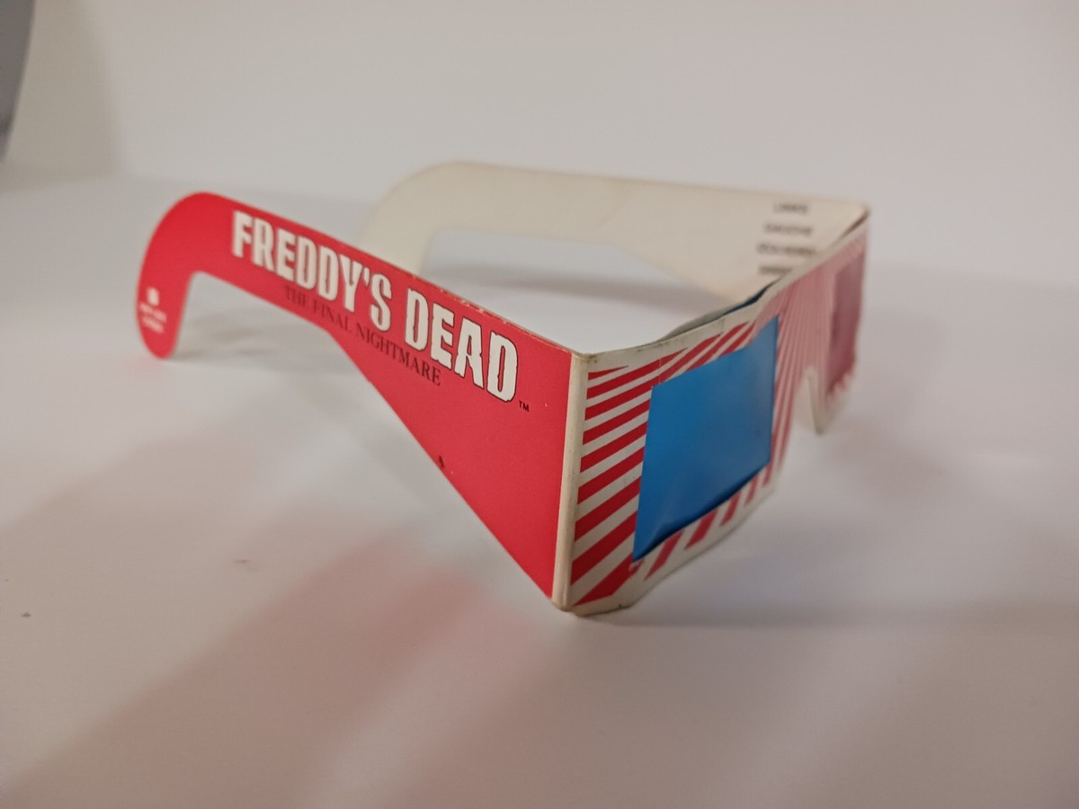 1991 Freddy's Dead 3D Glasses The Final Nightmare | eBay