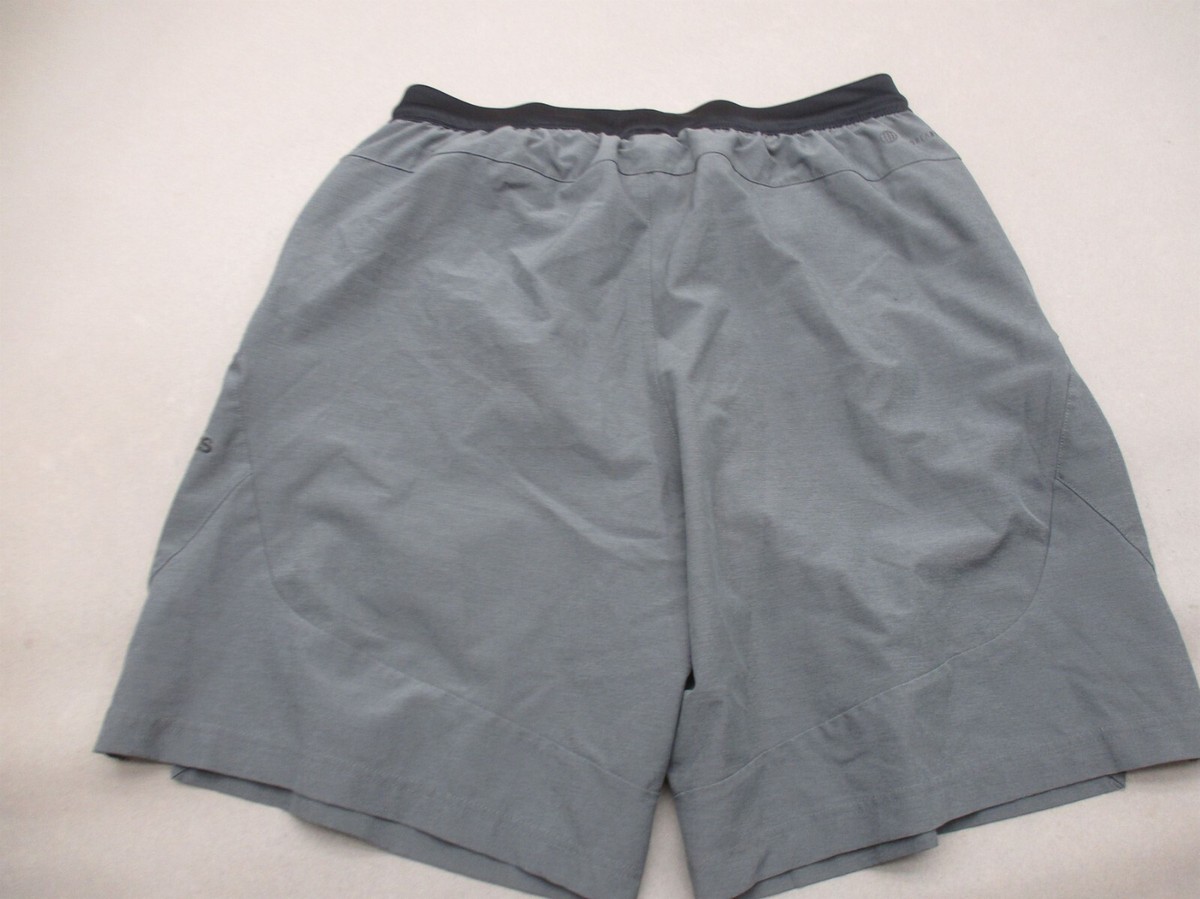 ADIDAS Size L Mens Gray Stretch Waist Drawstring Quick Dry