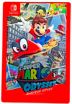 Super Mario Odyssey Switch Wafer History Card Bandai TCG Nintendo