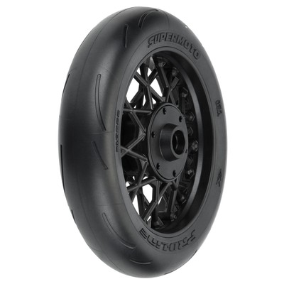 Pro-Line PRO1022210 1/4 Supermoto S3 Motorcycle Front Tire MTD Black (1): PROMOT