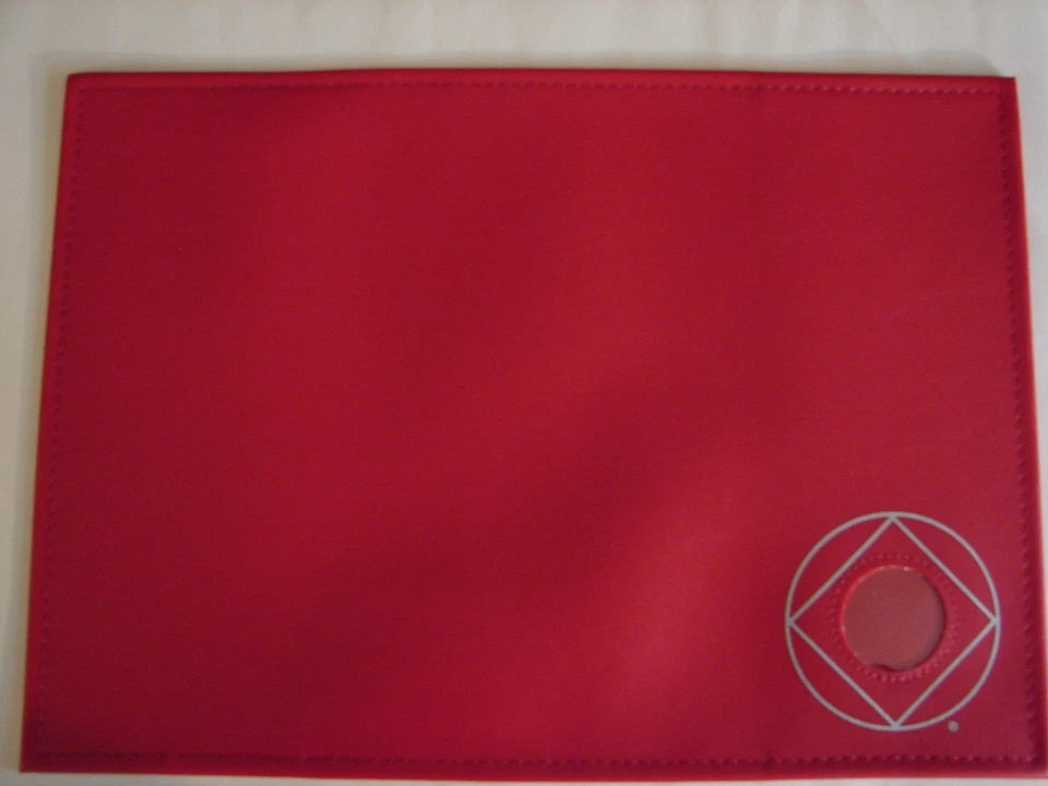 Narcotics Anonymous NA Symbol Basic Text Red Vinyl Book Cover 6th Edition - Image 2 of 4
