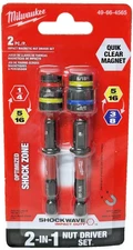 Milwaukee 49-66-4565 Shockwave Impact Duty Quik-Clear 2 In 1 Magnetic Nut Driver