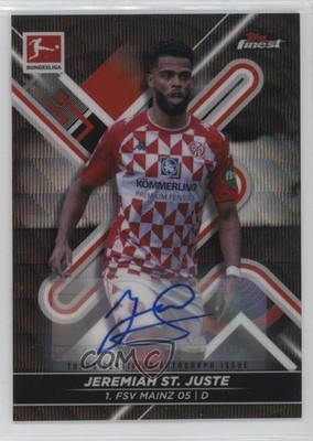 2021 Finest Bundesliga Black Wave Refractor 145/150 Jeremiah St Juste Auto 0ba8