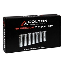Colton 7 Piece Ultra Precision R8 Round Collet Set 0.0005" 7/16-20 UNC TIR