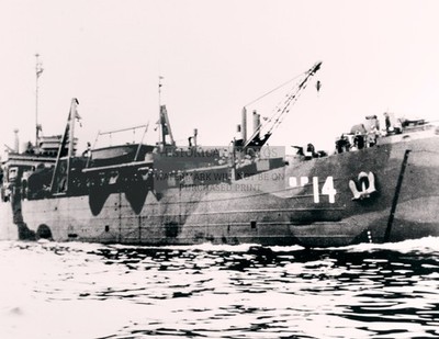 USS ALECTO AGP-14 NAVY SHIP CHESAPEAKE BAY 1945 8.5X11 CANVAS PHOTO