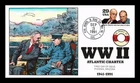 US COVER FIRST DAY OF ISSUE HAND COLORED COLLINS CACHET WWII ATLANTIC CHARTER