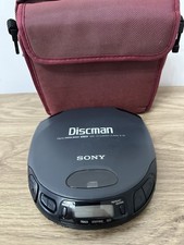 Sony Discman D-151 Portable CD Player Working With Case