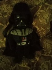Animations Star Wars Darth Vader Plush Backpack 2011 Black Zip Pouch 19 inch