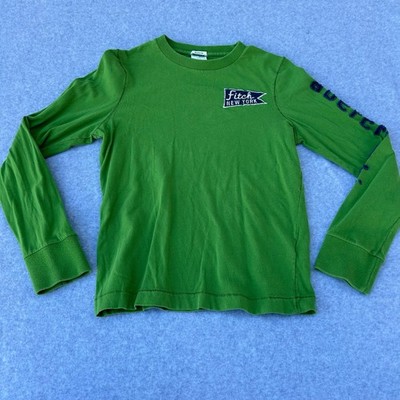 Abercrombie & Fitch Kids Boys Green Fitch NY T-Shirt L - E94